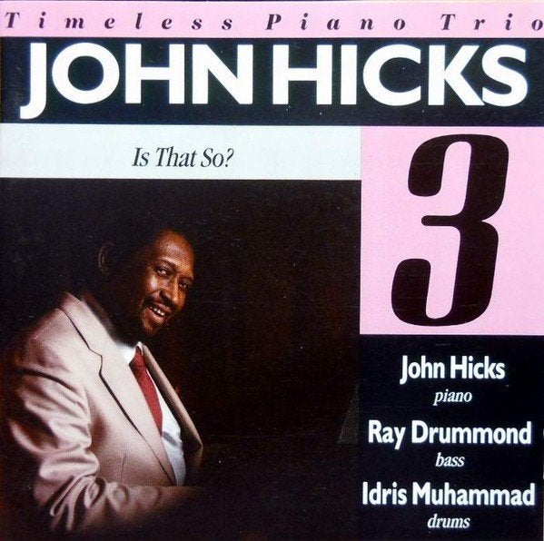 John Hicks Trio – Is That So? (1990), Inclusief boekje, Ophalen of Verzenden, Zo goed als nieuw, Jazz