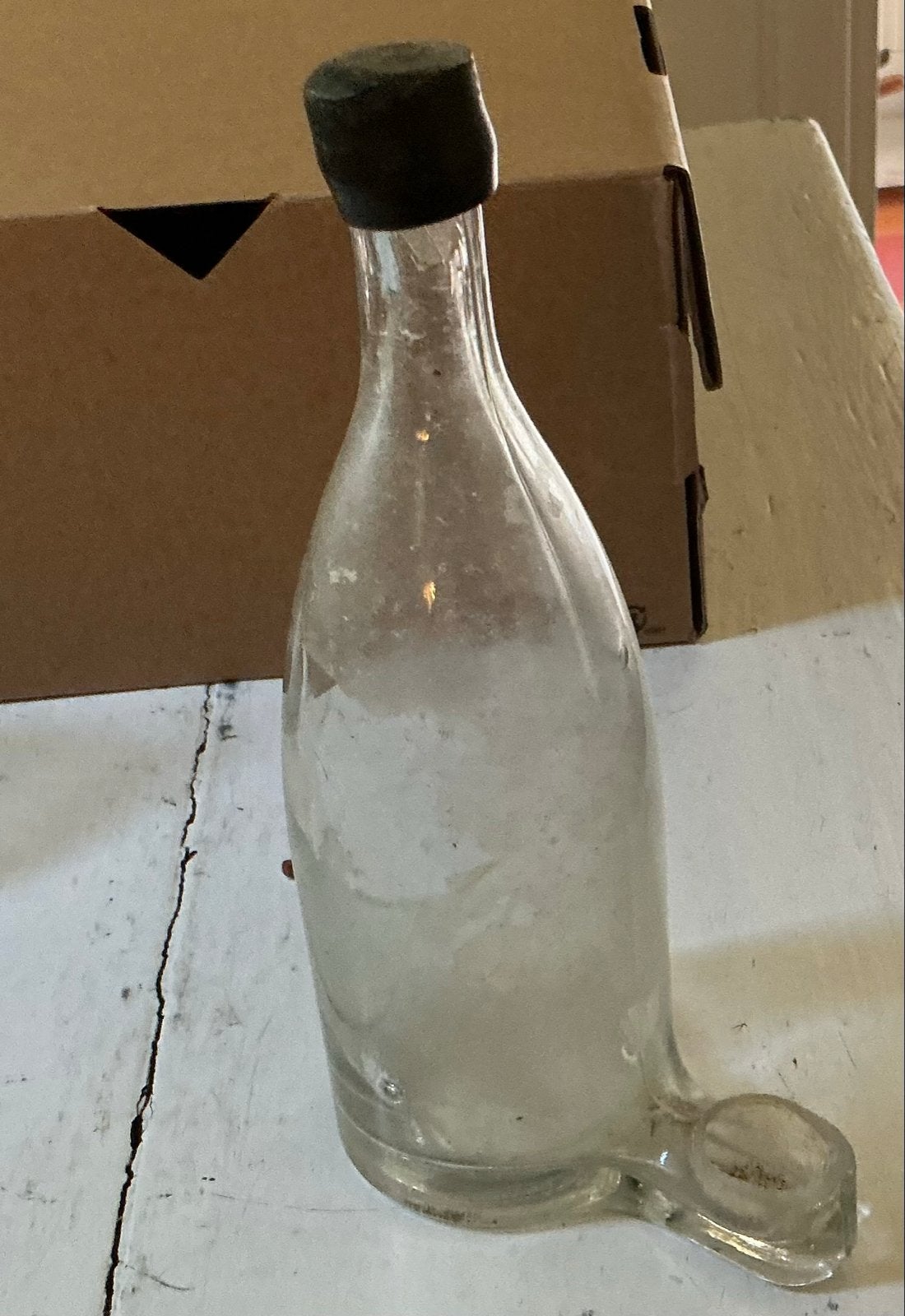 4 Oude Vogelkooi Waterflesjes - Glas, Antiek en Kunst, Ophalen of Verzenden