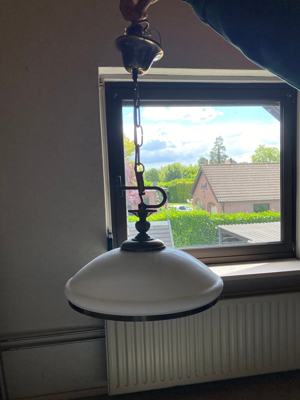 Antieke lamp, Ophalen, Gebruikt