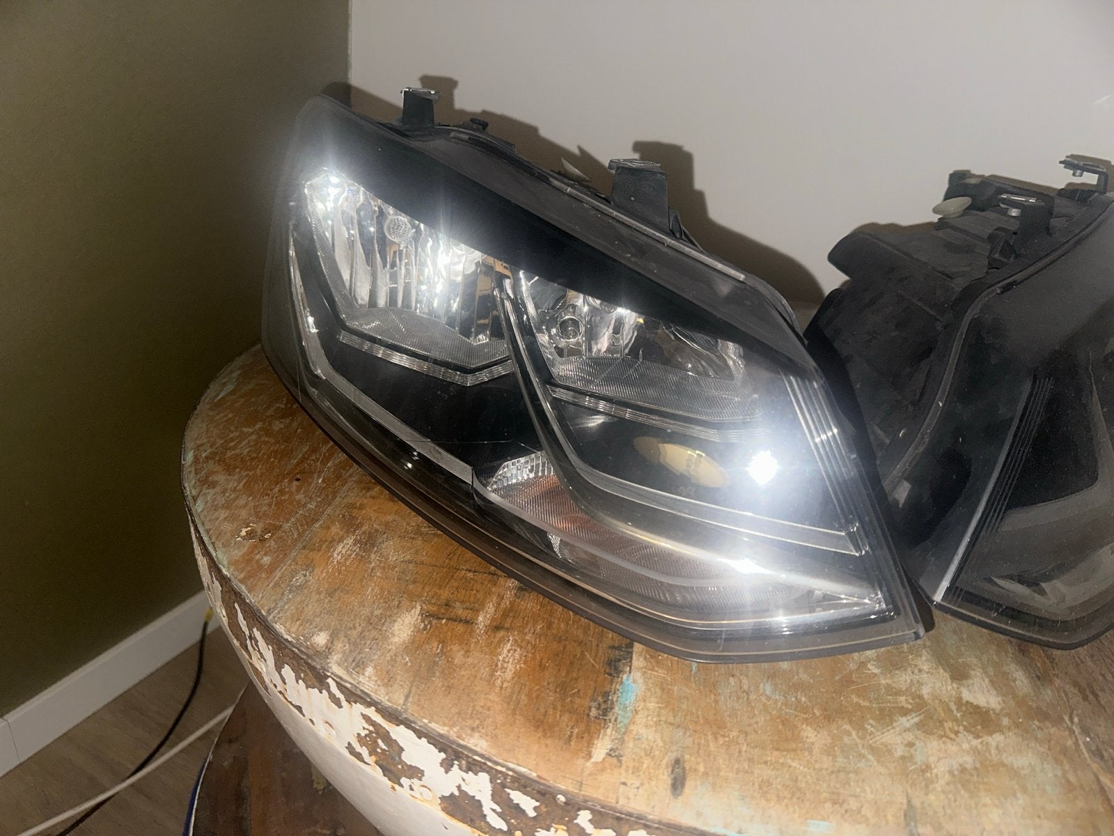 VW Polo 6R/6C Halogeen Koplampen (Set), Ophalen of Verzenden, Gebruikt, Volkswagen