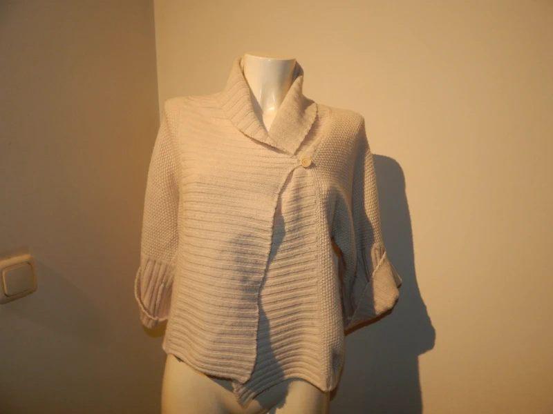 Max Mara room kleur vest kraag knoop wol cashmere