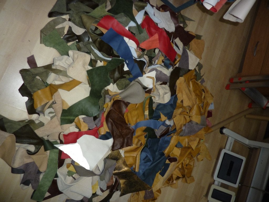 7,4 kilo knutselleer soepel echt rundleer, Hobby en Vrije tijd, Stoffen en Lappen, Bruin, Verzenden, 120 cm of meer, Nieuw