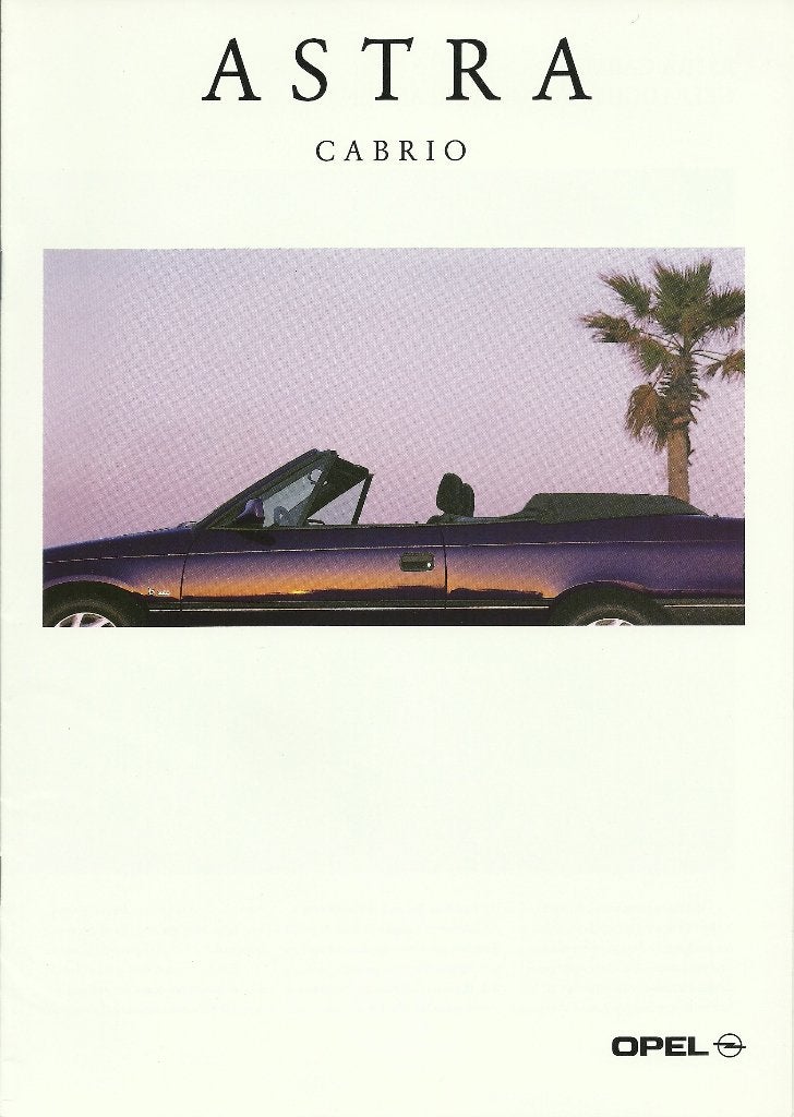 Opel Astra cabriolet folder, Ophalen of Verzenden, Gelezen, Opel