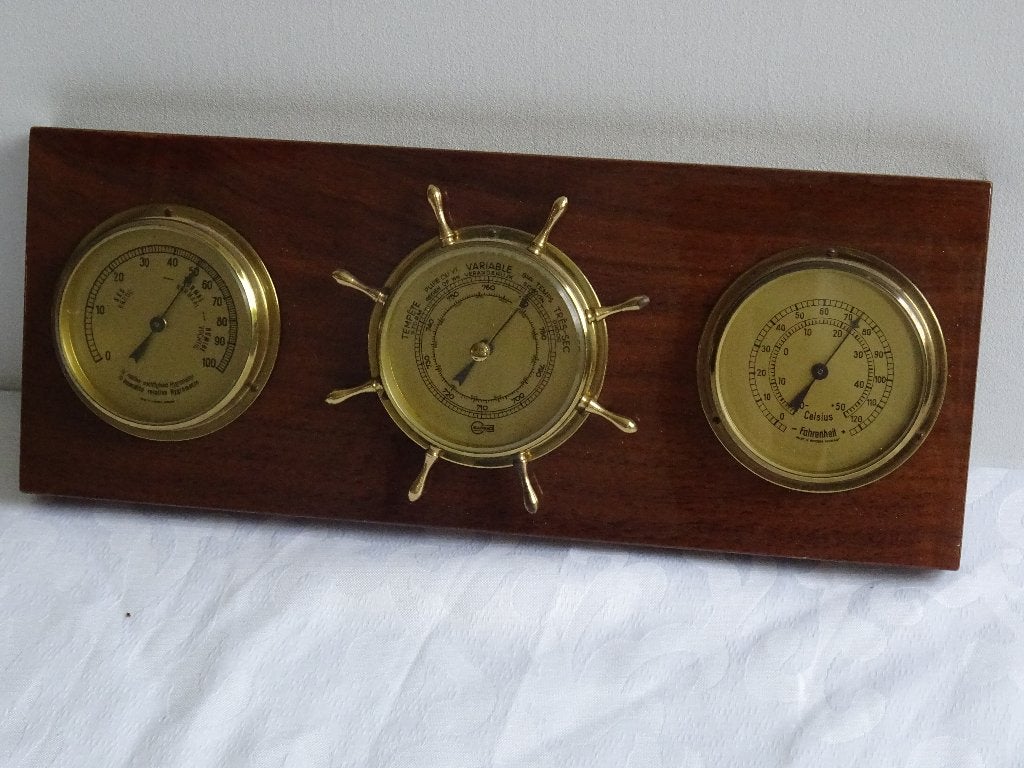 Barigo scheepsklokken boot weerstation marine scheepsklok, Ophalen of Verzenden, Zo goed als nieuw, Weerstation