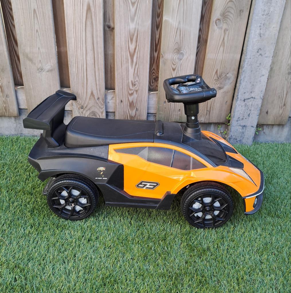 Loopauto Eco Toys Lamborghini oranje, Ophalen