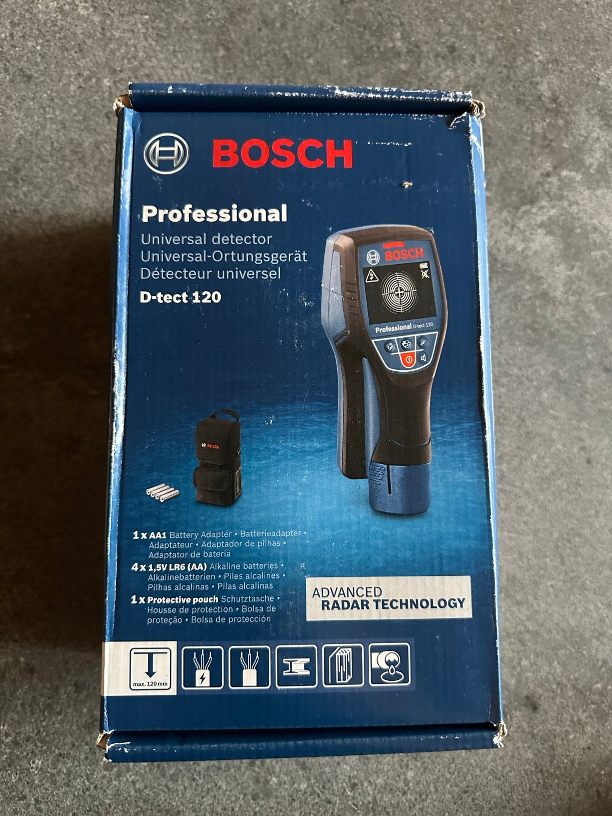 Bosch Professional D-tect 120 Universele Detector - Nieuw, Ophalen of Verzenden, Nieuw, Overige meters