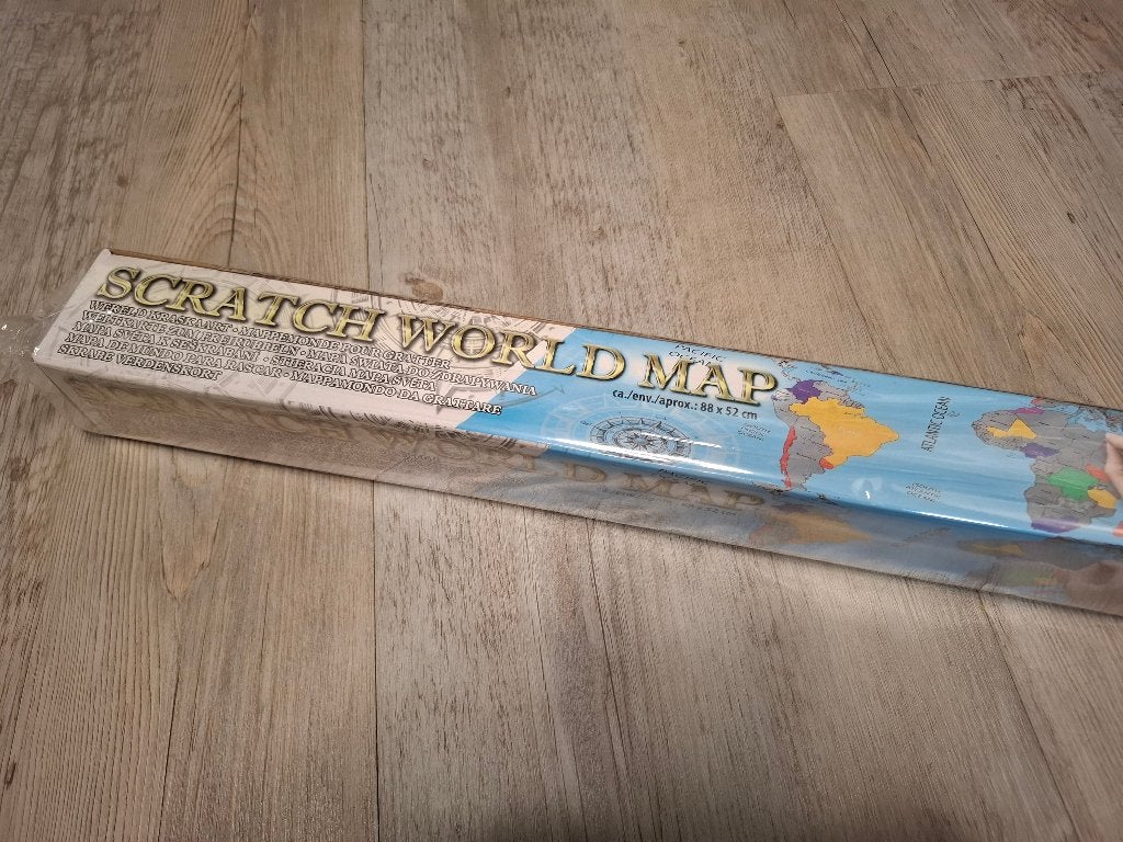 Scratch World map (nieuw) 88x52cm, 2000 tot heden, Nieuw, Ophalen of Verzenden, Landkaart