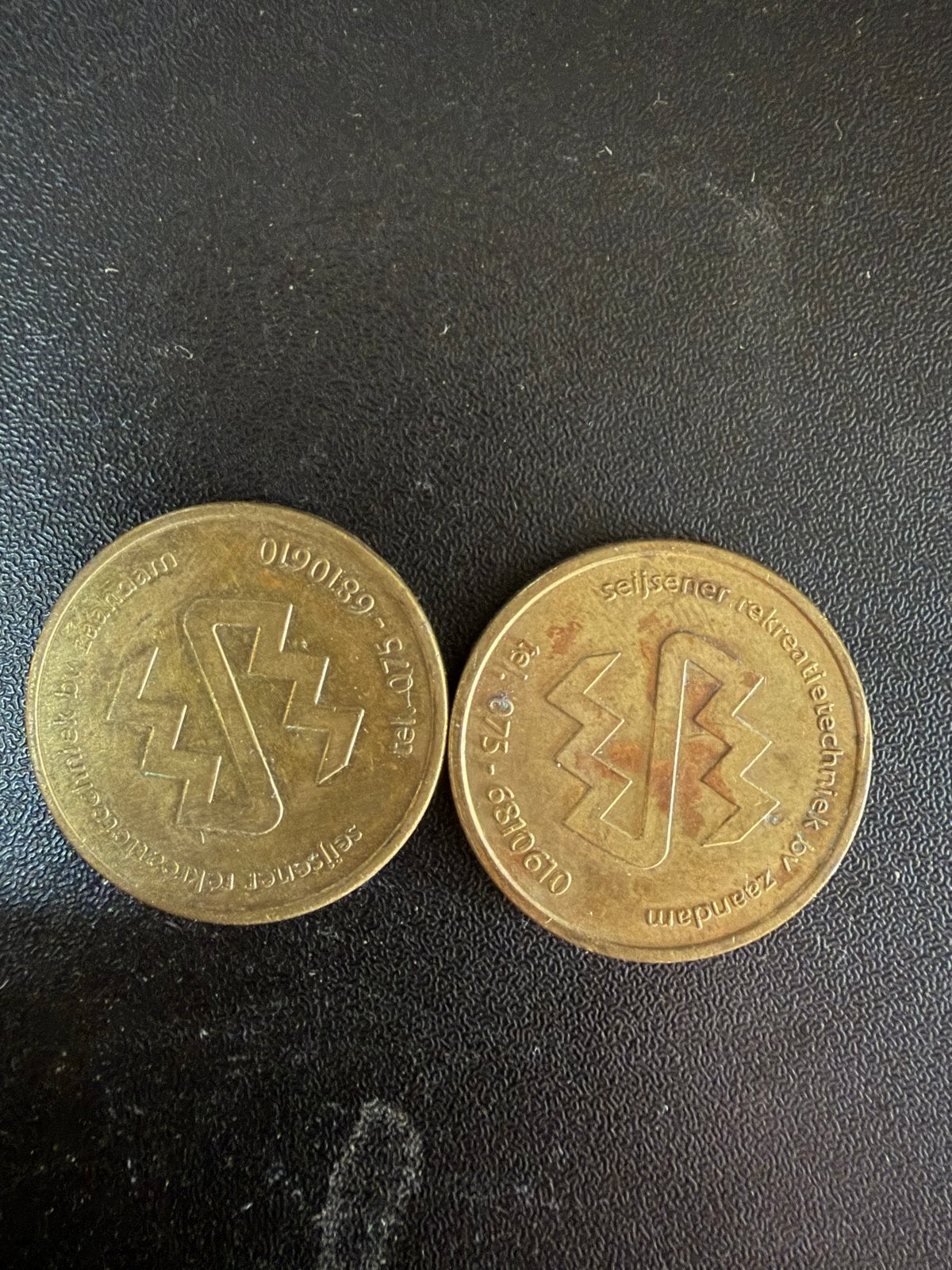 2x Bronzen Penningen Seijffener Rekreatietechniek Zaandam, Postzegels en Munten, Penningen en Medailles, Ophalen of Verzenden