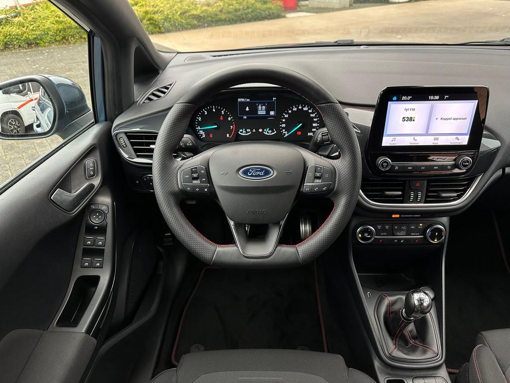 Ford FIESTA 1.0 EcoBoost ST-Line|MATRIX LED|Winterpack|Carpl, Voorwielaandrijving, Stof, Blauw, 100 pk