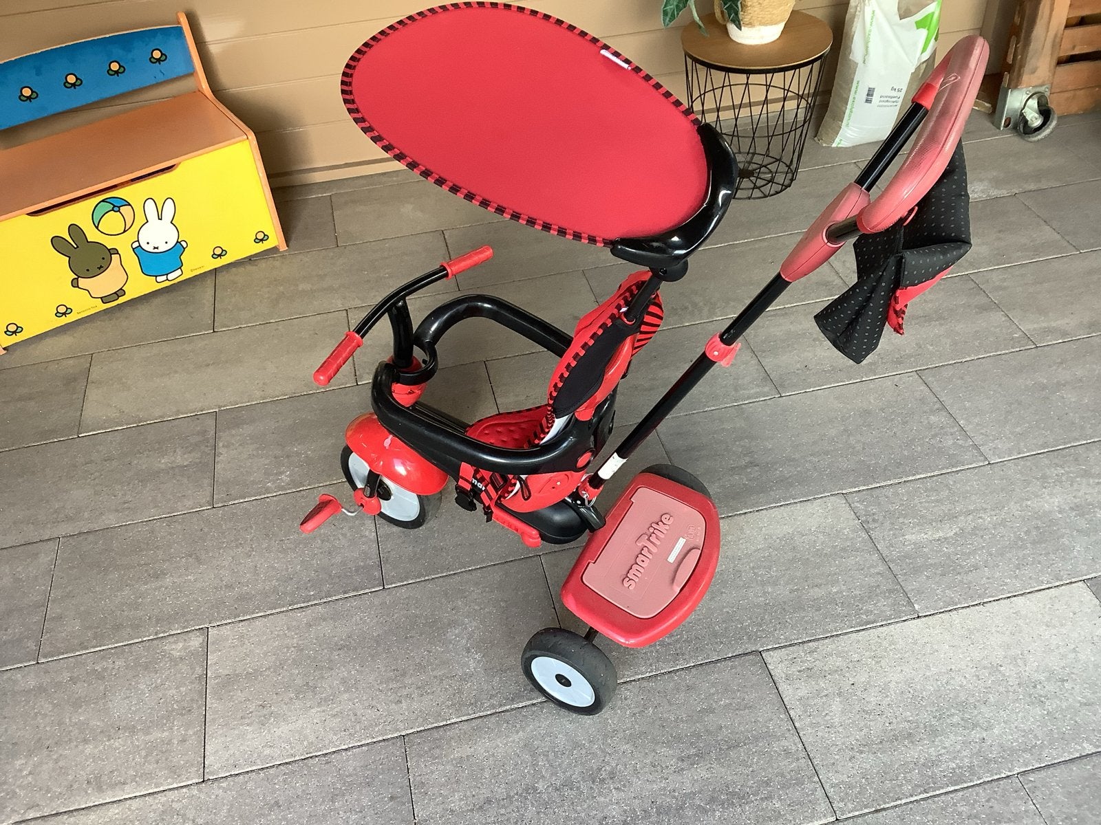 Smartrike Driewieler - Rood, Ophalen, Gebruikt, Duwstang