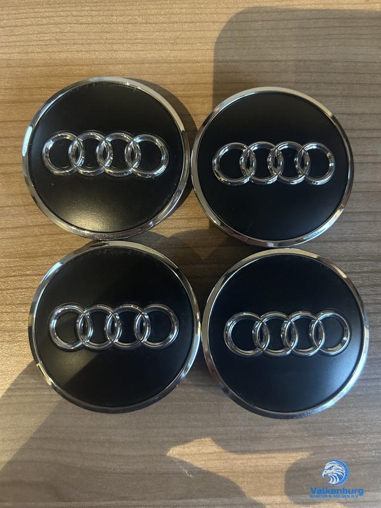 ORIGINELE Audi naafkap naafdop set matzwart, Auto diversen, Wieldoppen, Gebruikt, -, Verzenden, -
