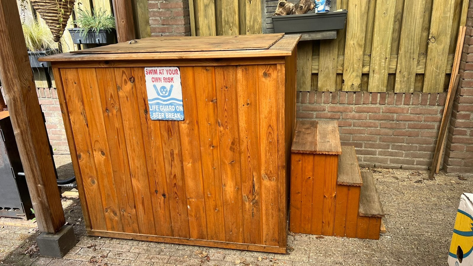 Hottub (zelfgemaakt), Tuin en Terras, Bubbelbaden en Hottubs, Ophalen, Gebruikt, Vast
