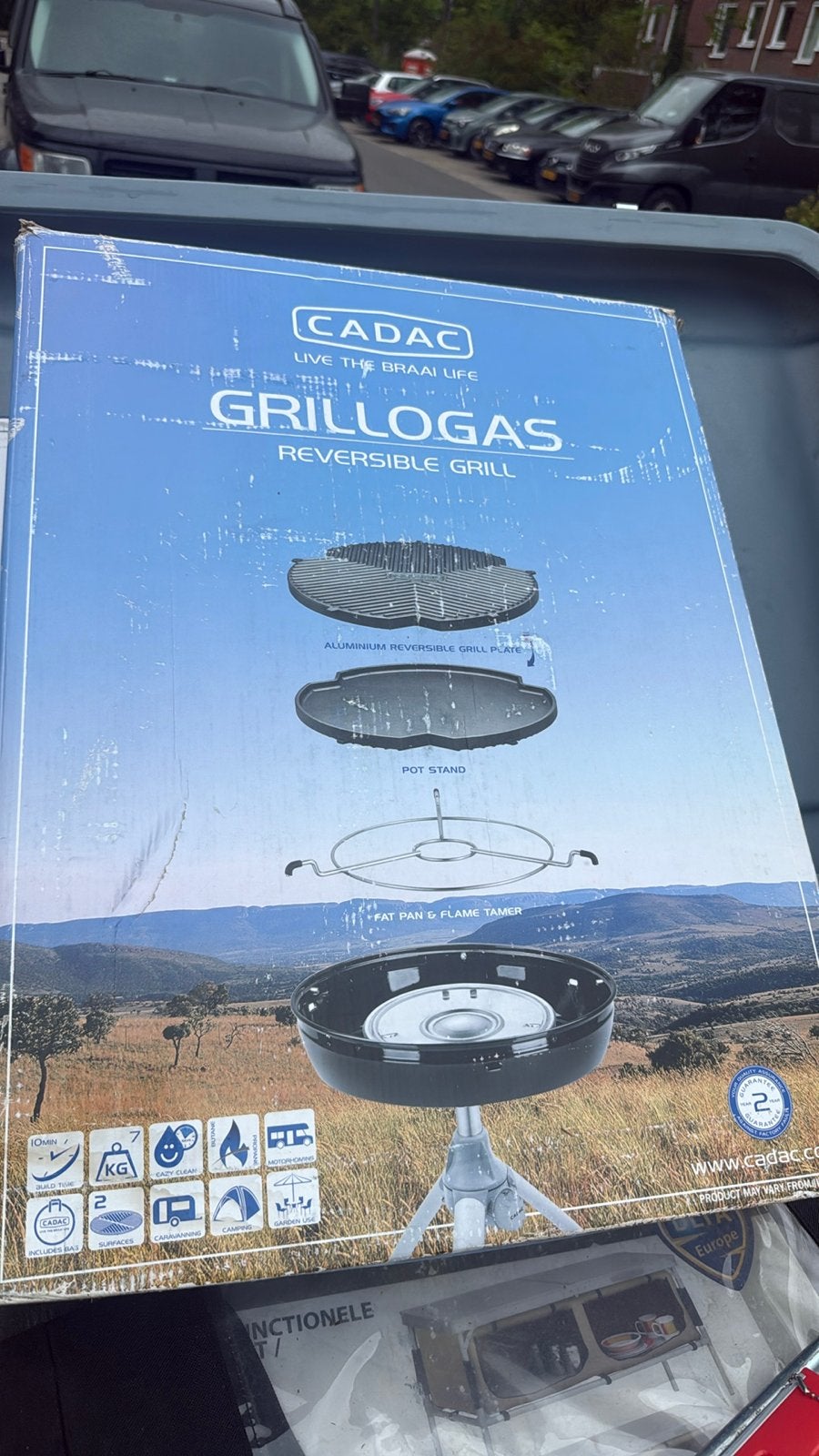 Cadac Grillogas Reversible Grill & Paella Pan 36, Tuin en Terras, Barbecue-accessoires, Zo goed als nieuw, Ophalen