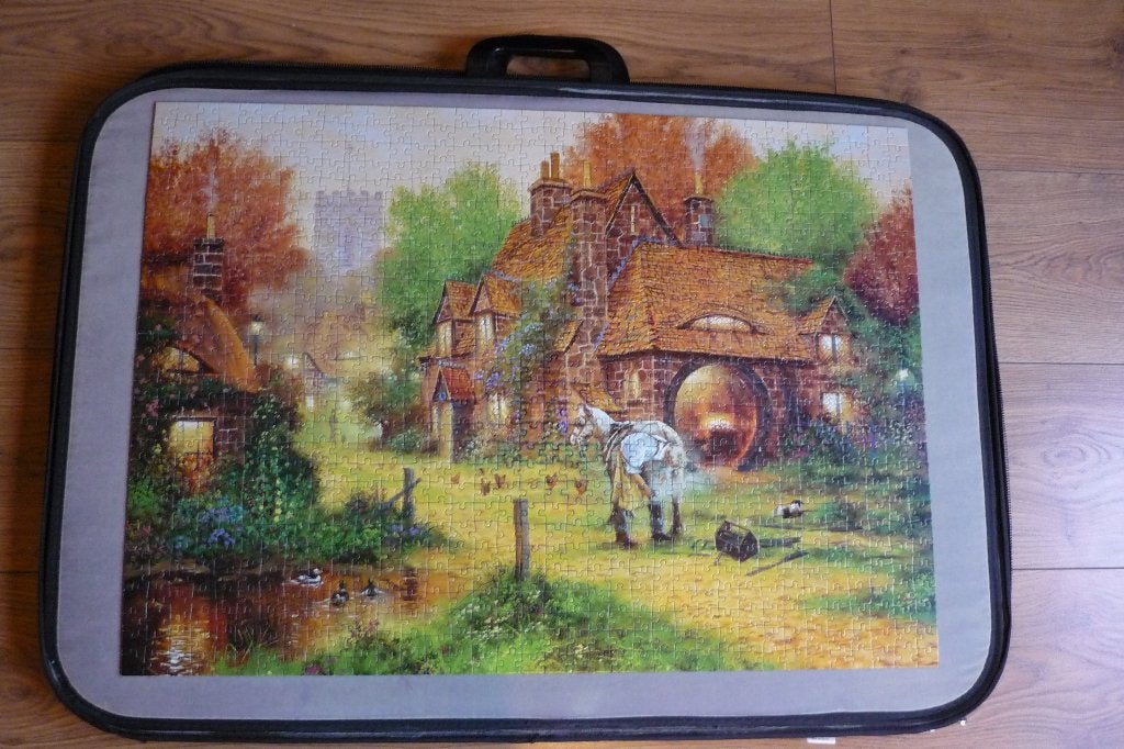 Jumbo Richard Telford '' BLACKSMITH'S COTTAGE '' 1000 st., Ophalen, 500 t/m 1500 stukjes, Gebruikt, Legpuzzel
