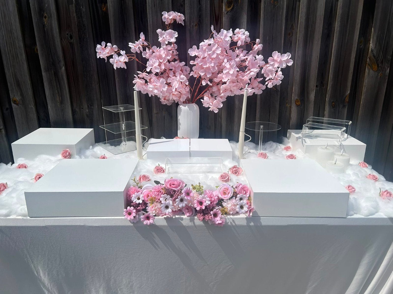 Buffet blokken & Tafel TE HUUR, Ophalen, Zo goed als nieuw, Overige