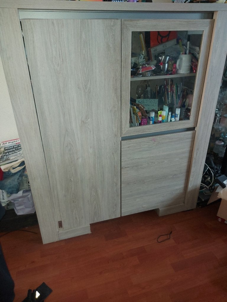 2 wandmeubels en eettafel, Huis en Inrichting, Kasten | Wandmeubels, Ophalen, Minder dan 150 cm, 150 tot 200 cm, 25 tot 50 cm