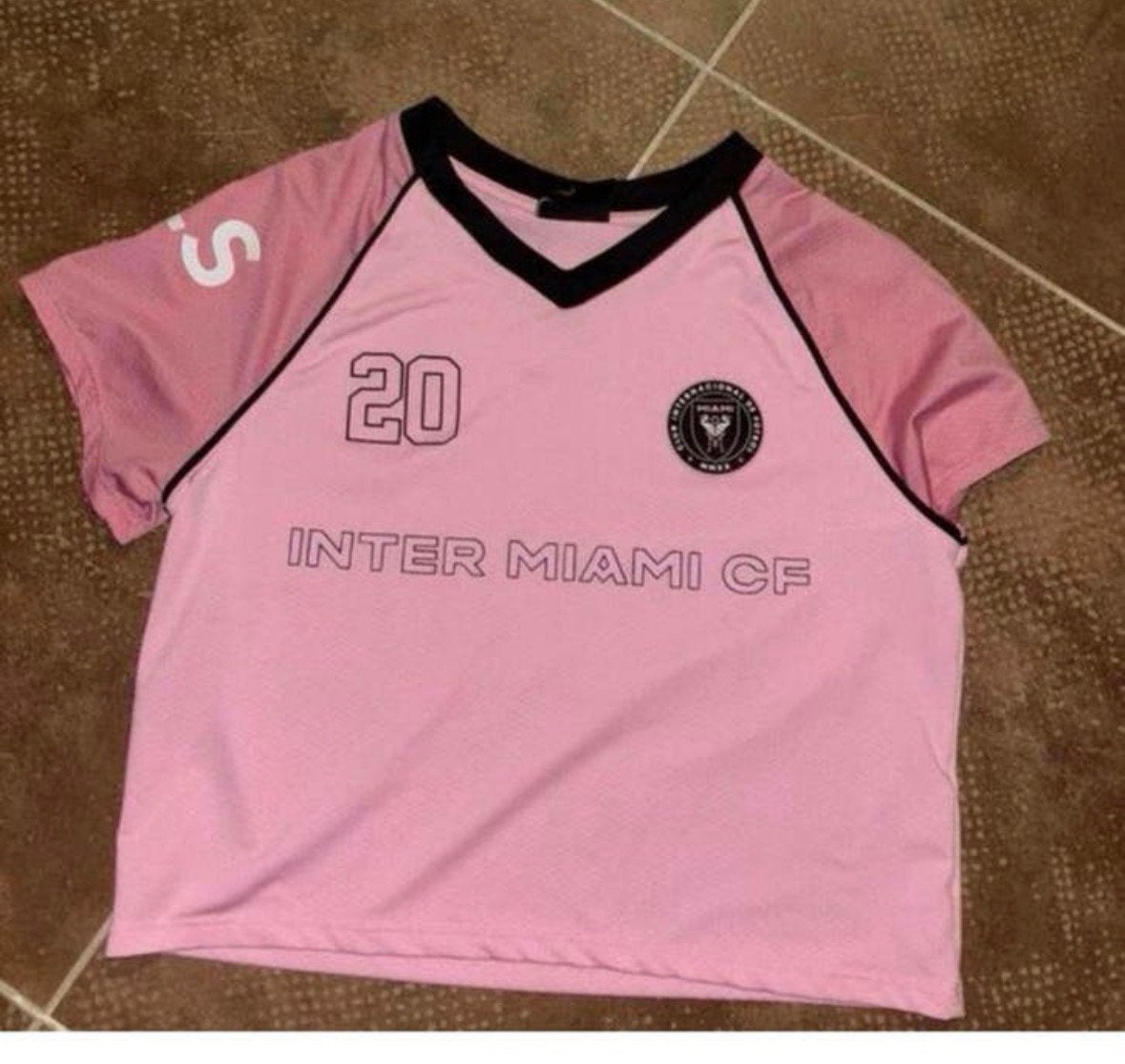 Bershka Inter Miami CF Roze Voetbalshirt Maat S, Overige typen, Ophalen of Verzenden, Zo goed als nieuw, Roze