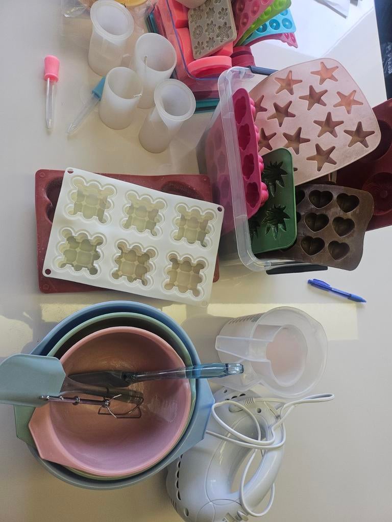 Complete Kaarsen Maak Set - Alles voor de Creatieveling!, Gebruikt, Overige thema's, Meerkleurig, Ophalen of Verzenden