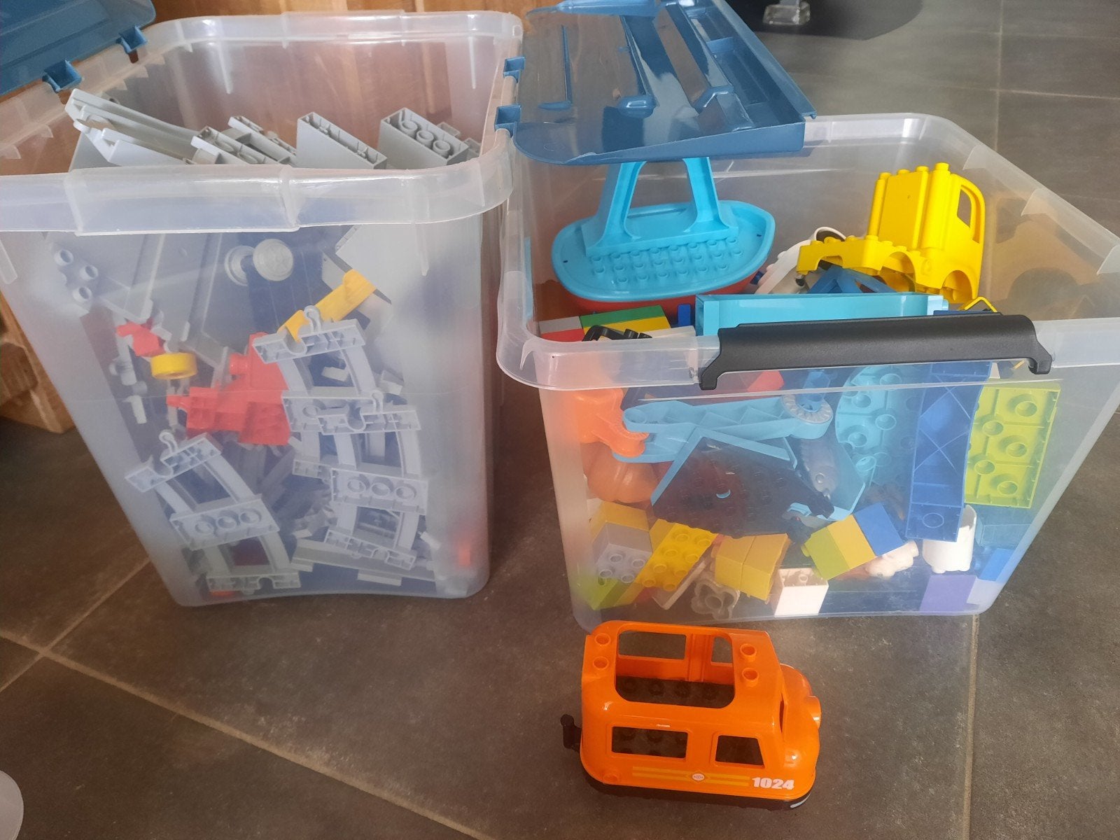lego duplo goederentrein brug, Ophalen, Zo goed als nieuw