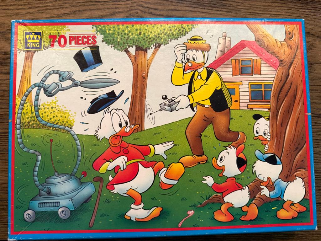 Vintage Donald Duck Legpuzzel 70 Stukjes - Walt Disney, Ophalen of Verzenden, 10 tot 50 stukjes, Gebruikt, 4 tot 6 jaar