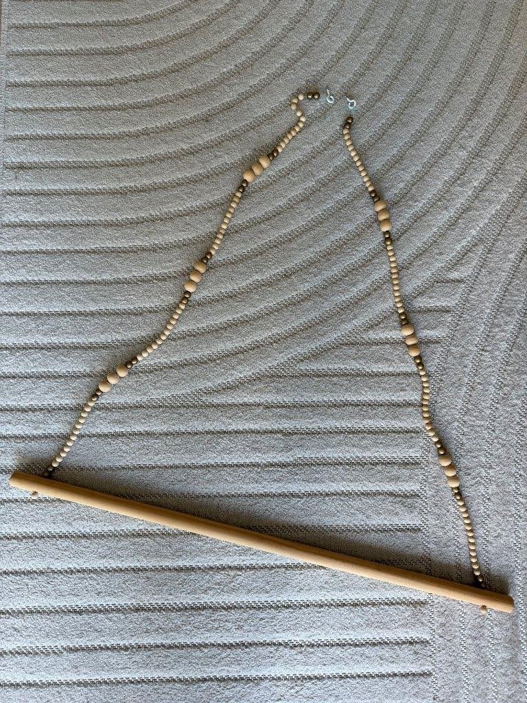 Hangend kapstokje kledingrekje, Beige, Gebruikt, Ophangbaar, Ophalen of Verzenden