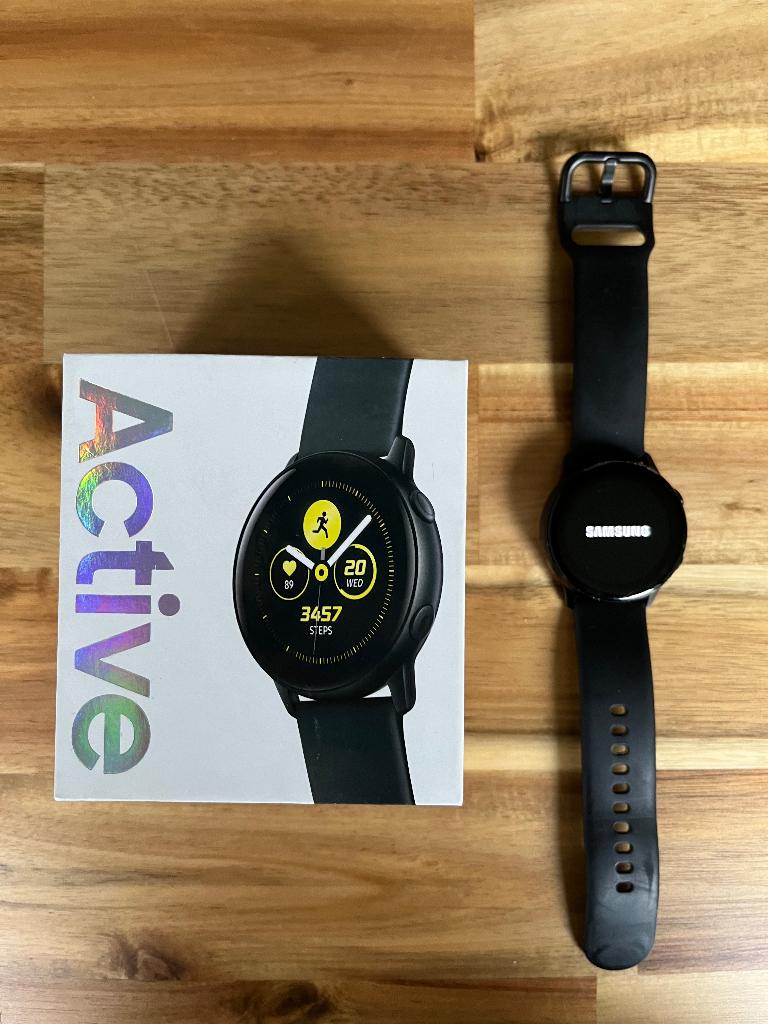 Samsung Galaxy Active Watch, Zwart, Ophalen of Verzenden, Zo goed als nieuw, Waterdicht
