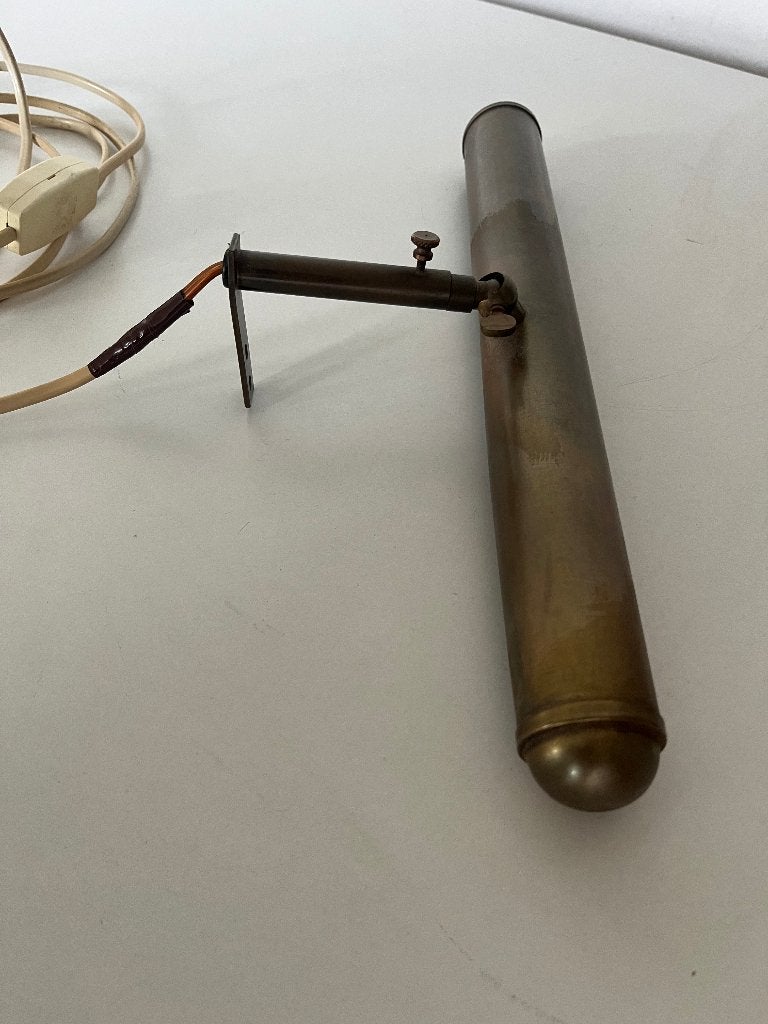 Schilderijlamp messing 32 cm, Ophalen of Verzenden