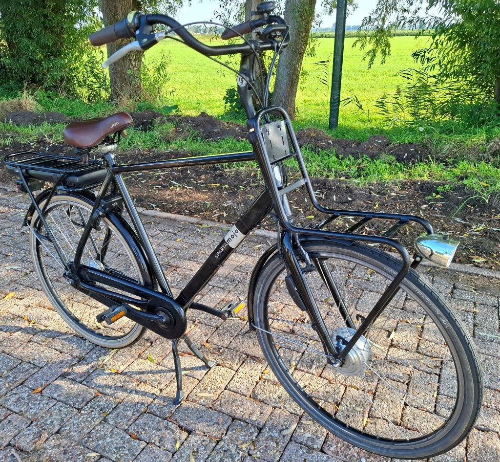 Hippe elektrische Sparta herenfiets, Transportfiets,61 cm✅️, Fietsen en Brommers, Ophalen, Versnellingen, Zo goed als nieuw, 57 tot 61 cm