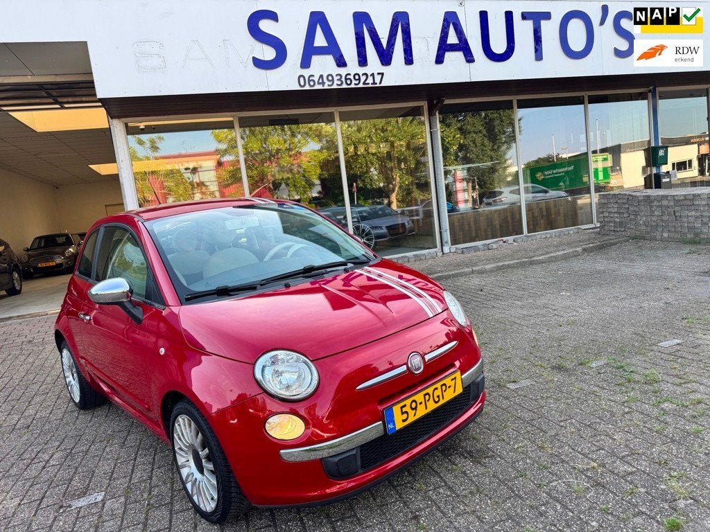 Fiat 500 1.2 Pop AUTOMAAT, Auto's, Fiat, Euro 5, Gebruikt, 4 cilinders, Leder en Stof