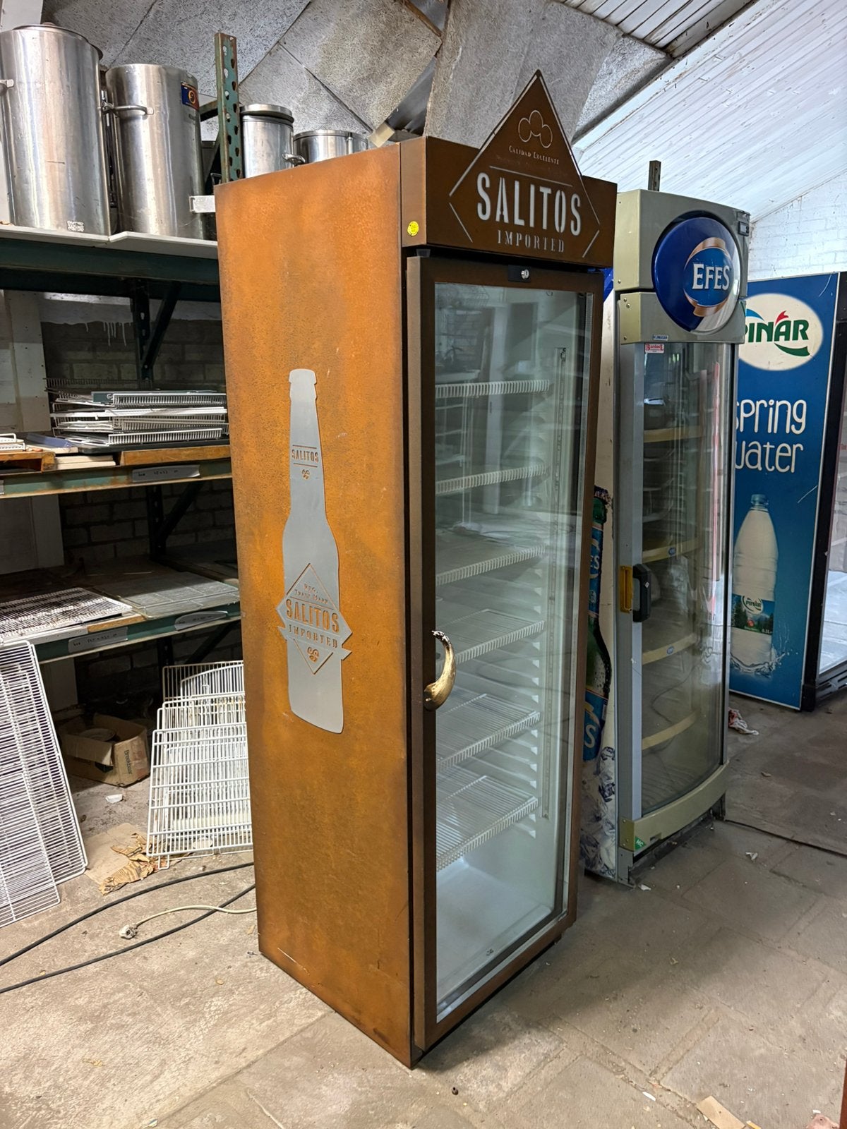Salitos coca cola glasdeur koelkast (en) nieuw en gebruikt, Zonder vriesvak, 200 liter of meer, 60 cm of meer, Zo goed als nieuw