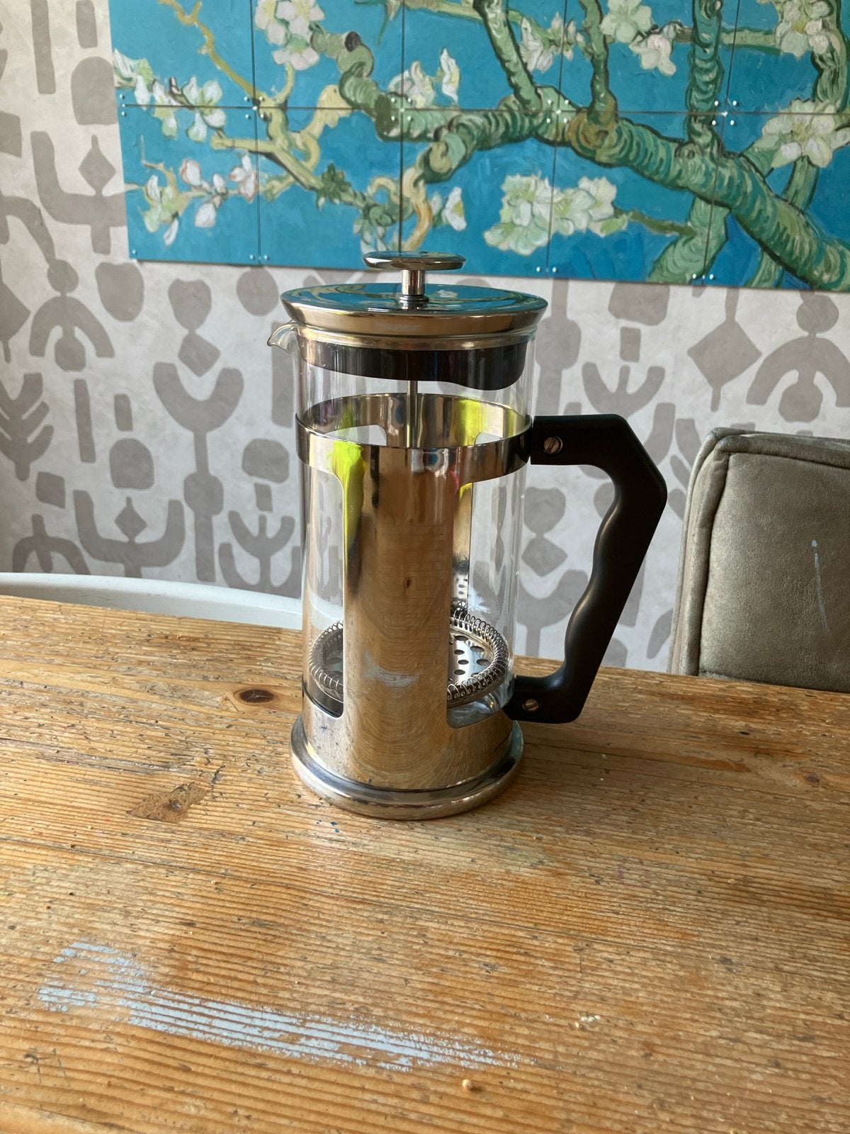 Glazen Cafetière / French Press - Zo goed als nieuw, Ophalen, Overige modellen, Gemalen koffie, Zo goed als nieuw