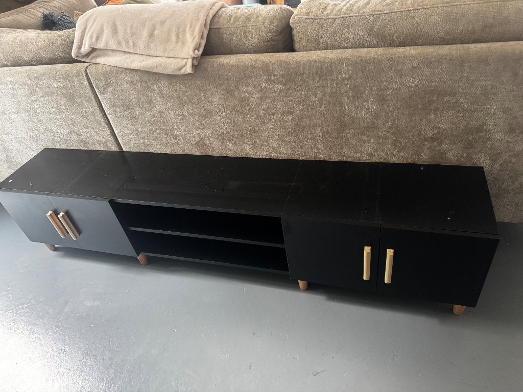 Tv meubel, Ophalen, Overige materialen, Gebruikt, 150 tot 200 cm