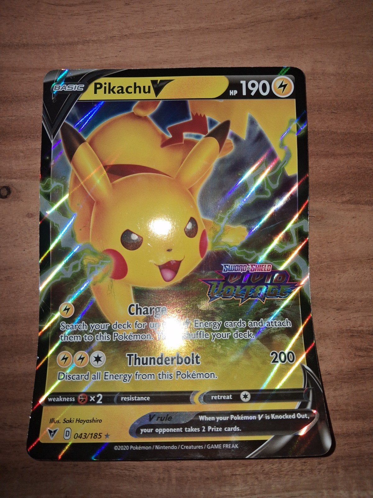 Grote pikachu kaart niet origineel, Ophalen of Verzenden