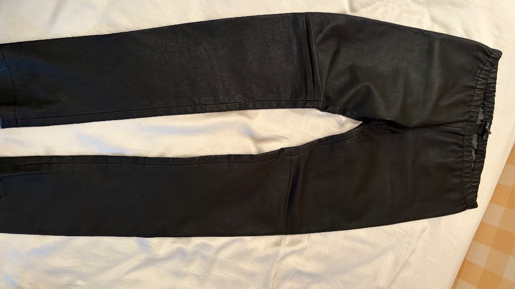 Legging leer stretch maat 36, D.Alessandrini, Legging, Maat 36/38 (S), Zwart, Ophalen of Verzenden