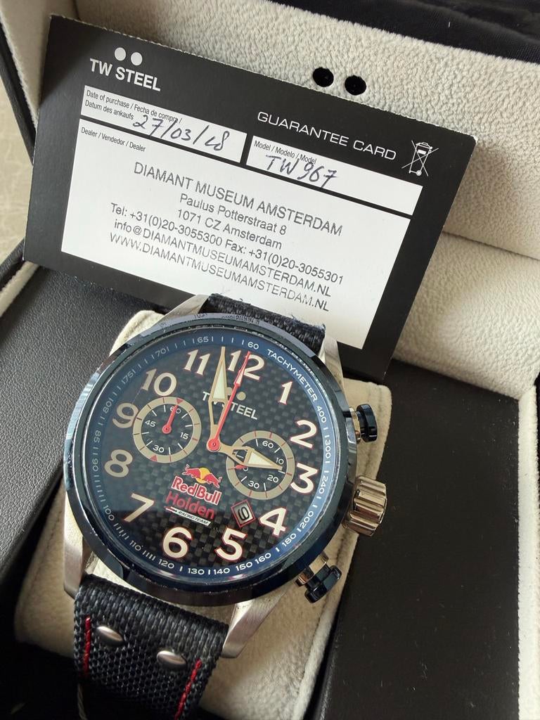 TW Steel RedBull Holden Horloge - Full Set met Garantiekaart, Sieraden, Tassen en Uiterlijk, Horloges | Heren, Overige merken