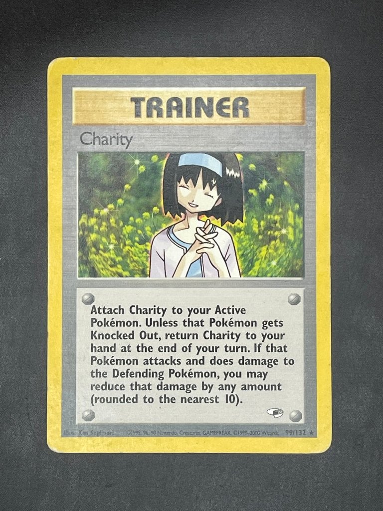 Charity 99/132, Gym Heroes, Ophalen of Verzenden, Zo goed als nieuw, Losse kaart, Foil