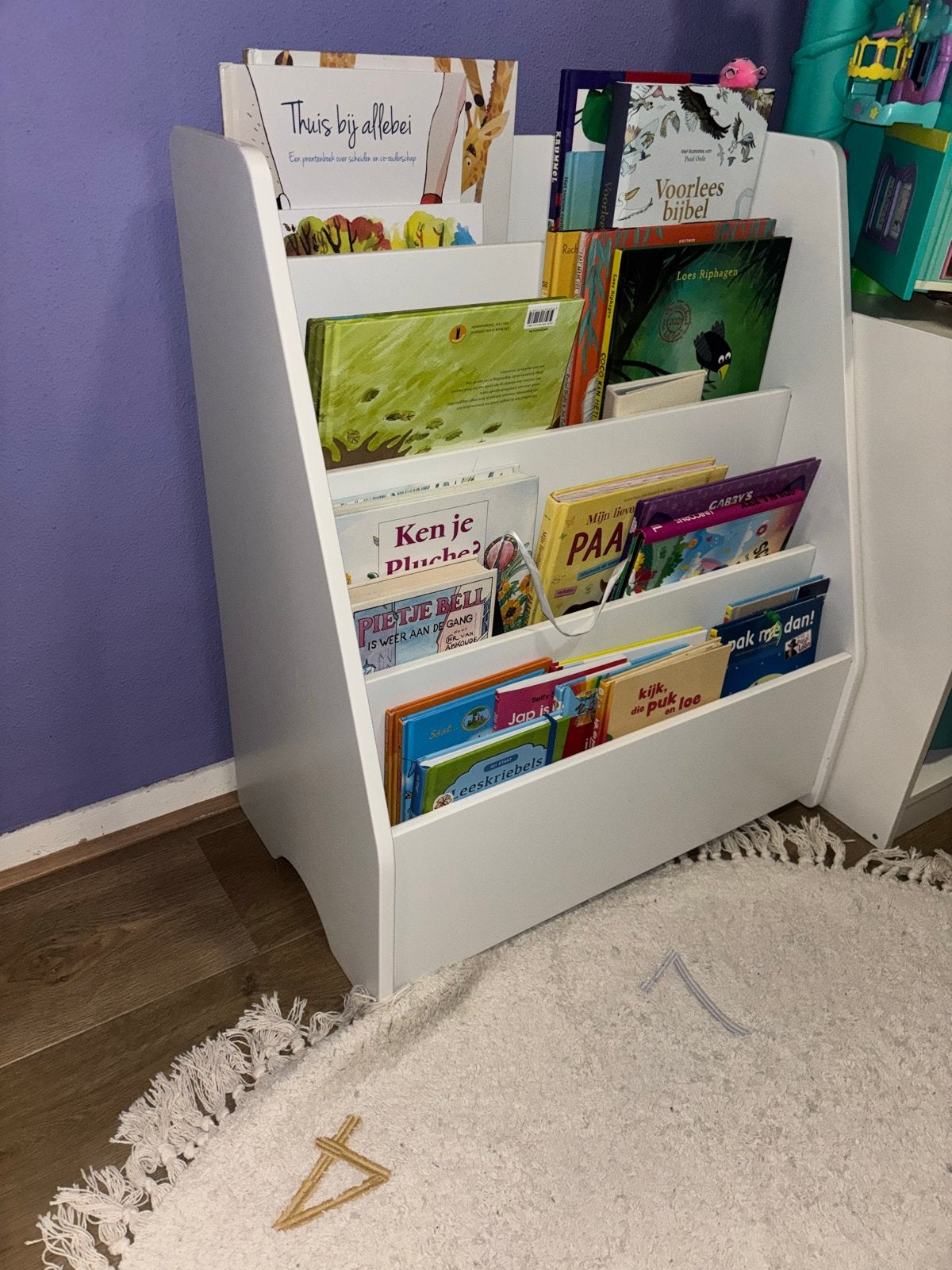 Kwantum Boekenkastje Wit - Ideaal voor Kinderkamer, Ophalen, Met plank(en), Minder dan 50 cm, Gebruikt
