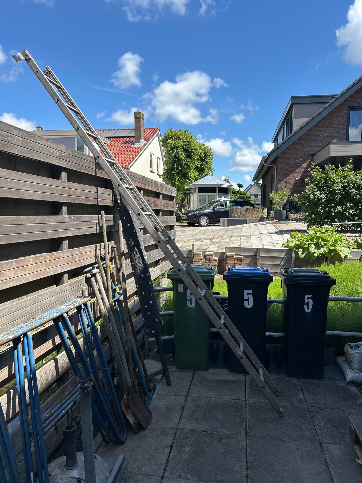 Stevige aluminium ladder, ideaal voor diverse klussen, Ophalen, Gebruikt, Ladder, 4 meter of meer
