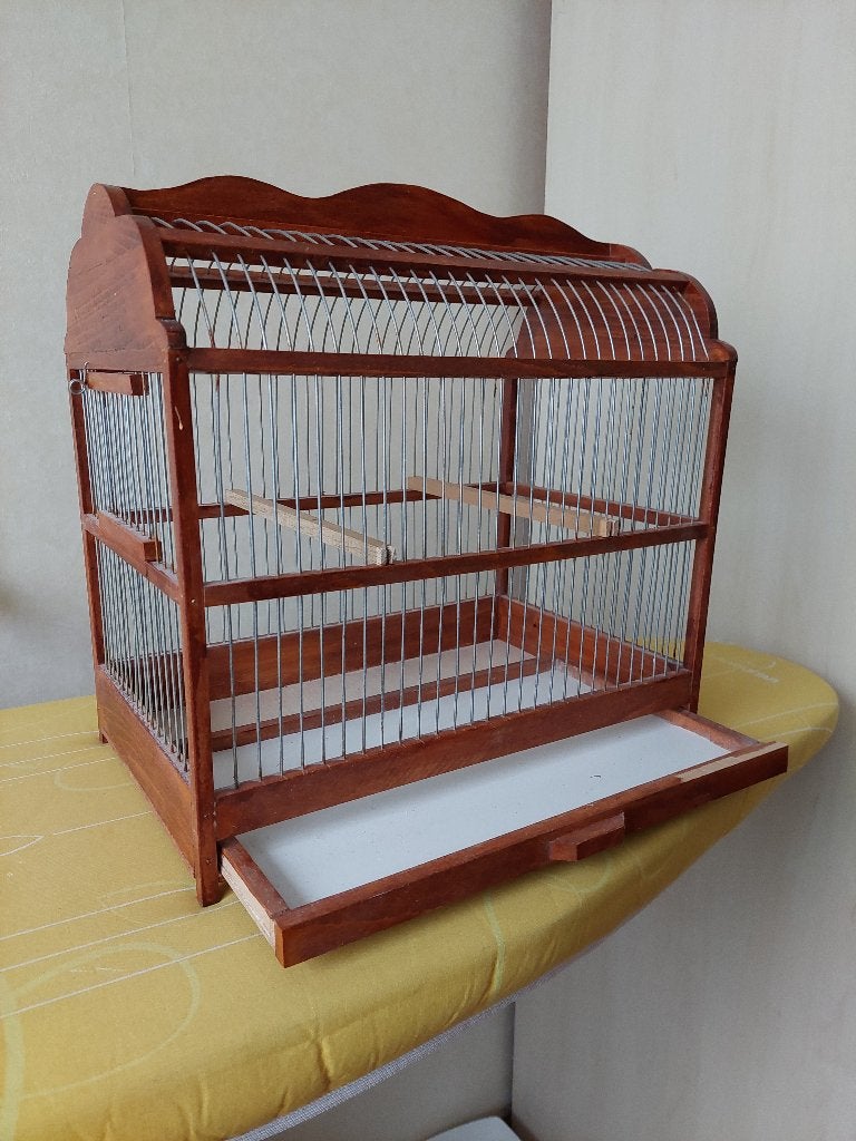 Handgemaakt beuken vogelkooitje, Dieren en Toebehoren, Vogels | Hokken en Kooien, Ophalen of Verzenden, Nieuw, Hout, Vogelkooi