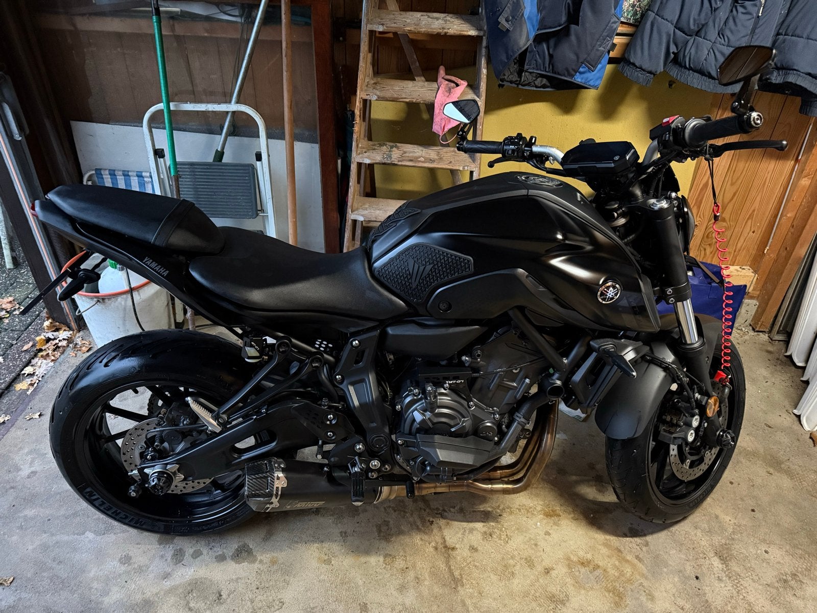 Yamaha MT-07 Tech Black 2023, 2 cilinders, Occasion, Motorrijbewijs A, Particulier