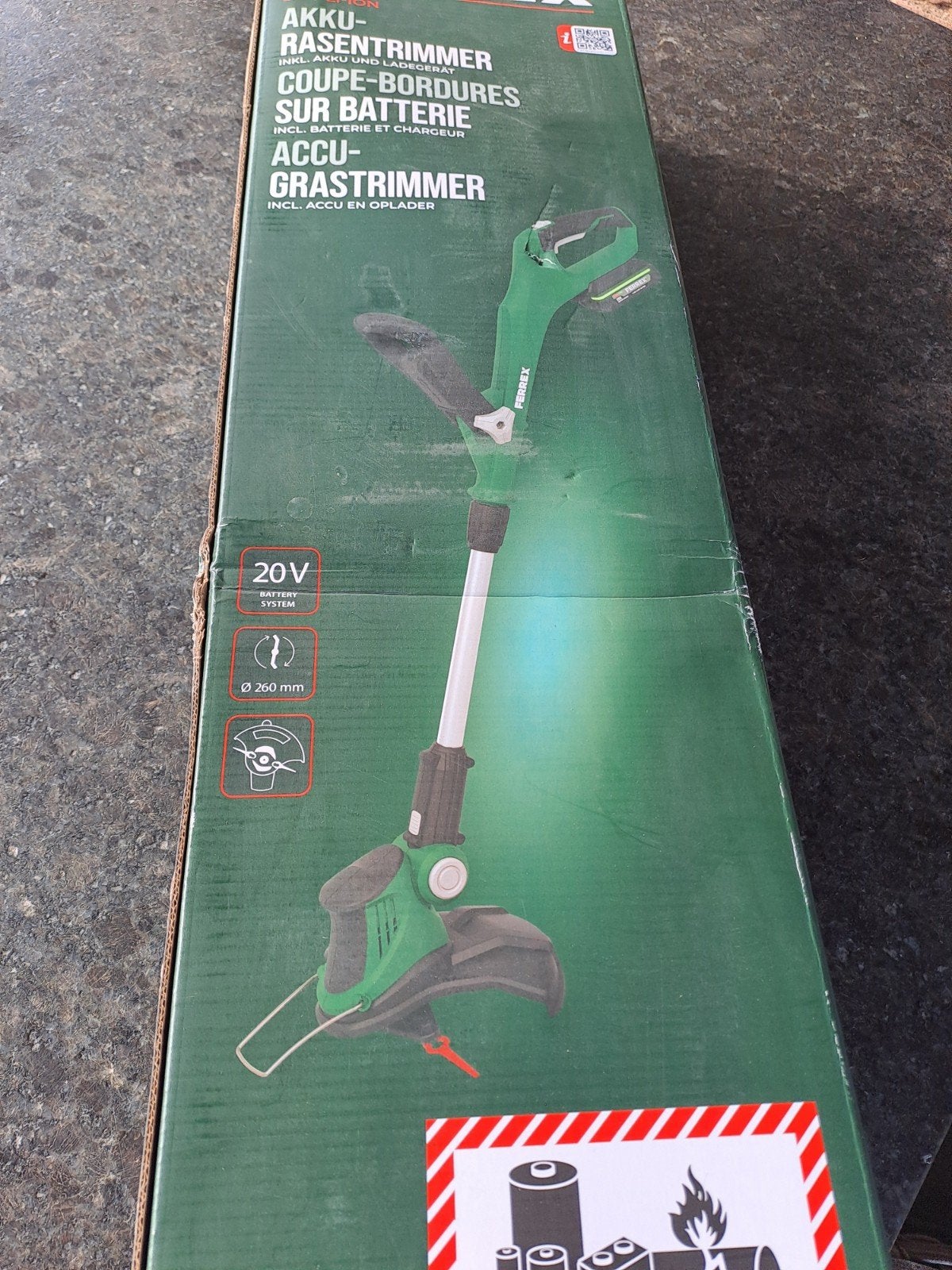 Ferrex Accu Grastrimmer 20V - Nieuw in doos, Ophalen of Verzenden