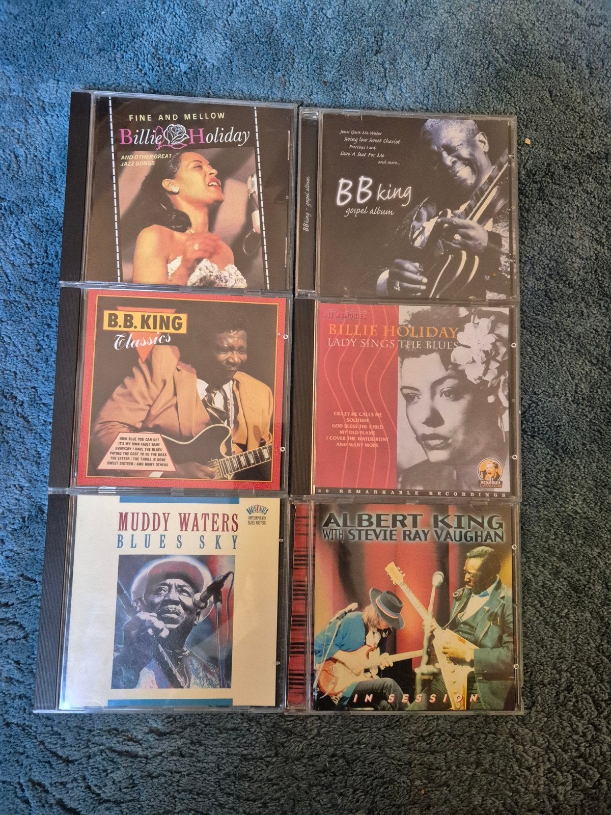 6x blues cd: bb king billie holiday muddy waters albert king, Cd's en Dvd's, Verzenden, Zo goed als nieuw