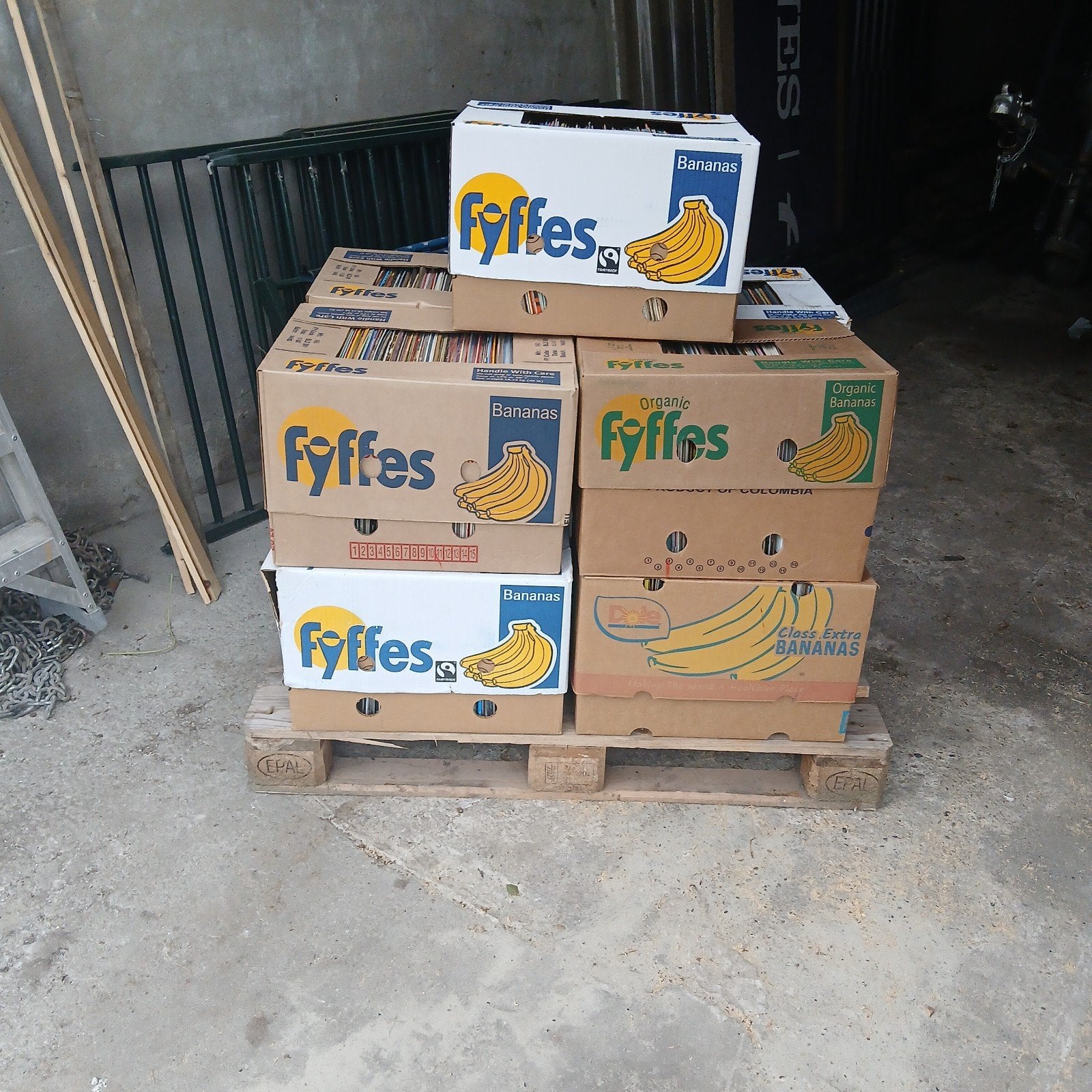 Partij lp.s, Ophalen, Doos, 100 cm of meer, 60 cm of meer