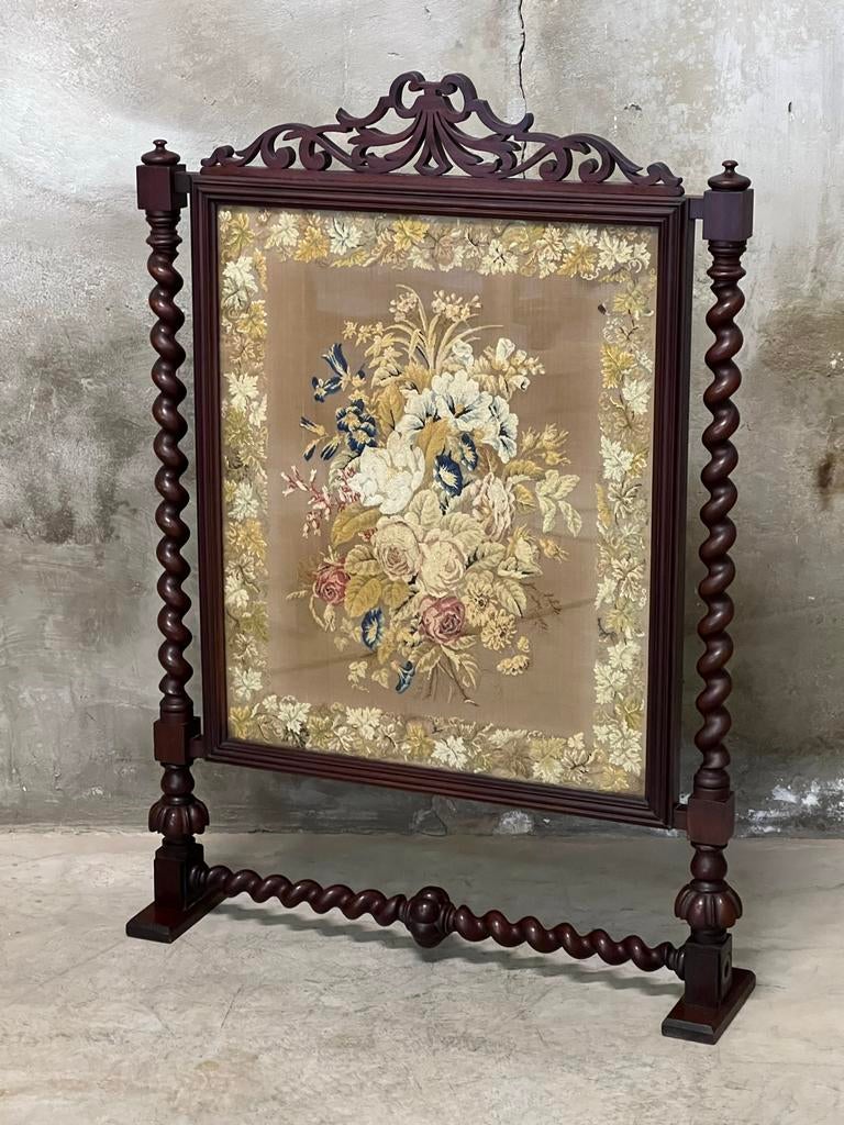Antiek Victoriaan haardscherm mahonie, Antiek en Kunst, Antiek | Woonaccessoires, Ophalen
