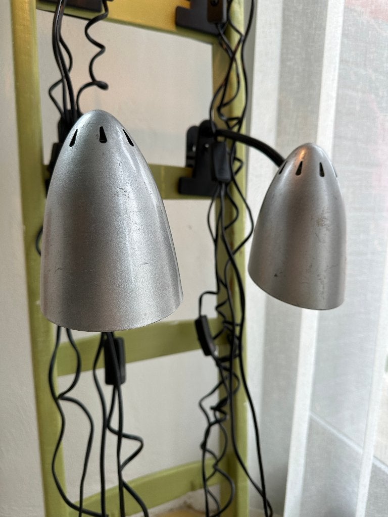 SALE: Vintage klemspots, klemlampen, metalen wandlamp, Ophalen, Gebruikt, -, -