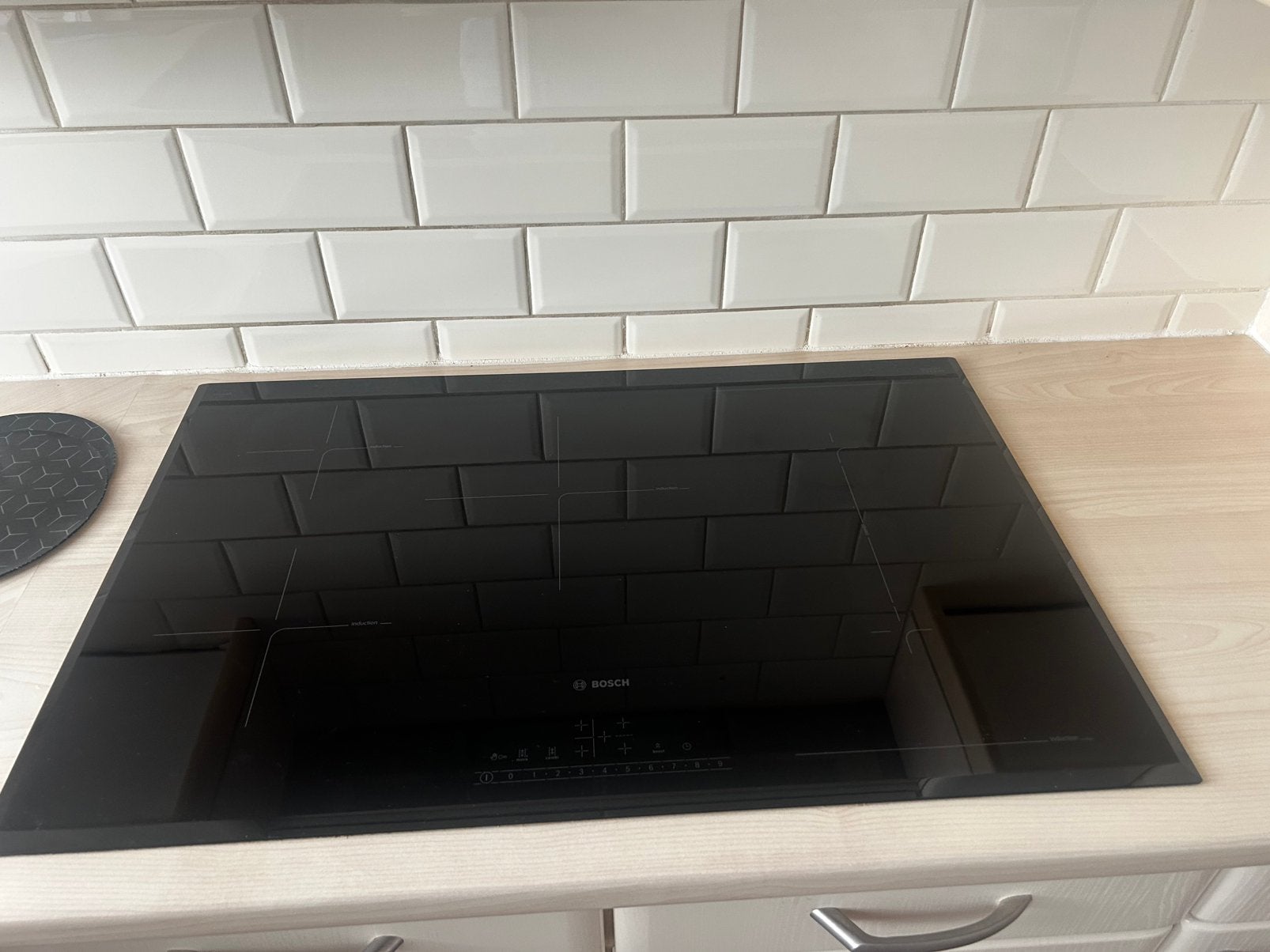 Inductieplaat, Ophalen, 4 kookzones, Zo goed als nieuw, Inbouw