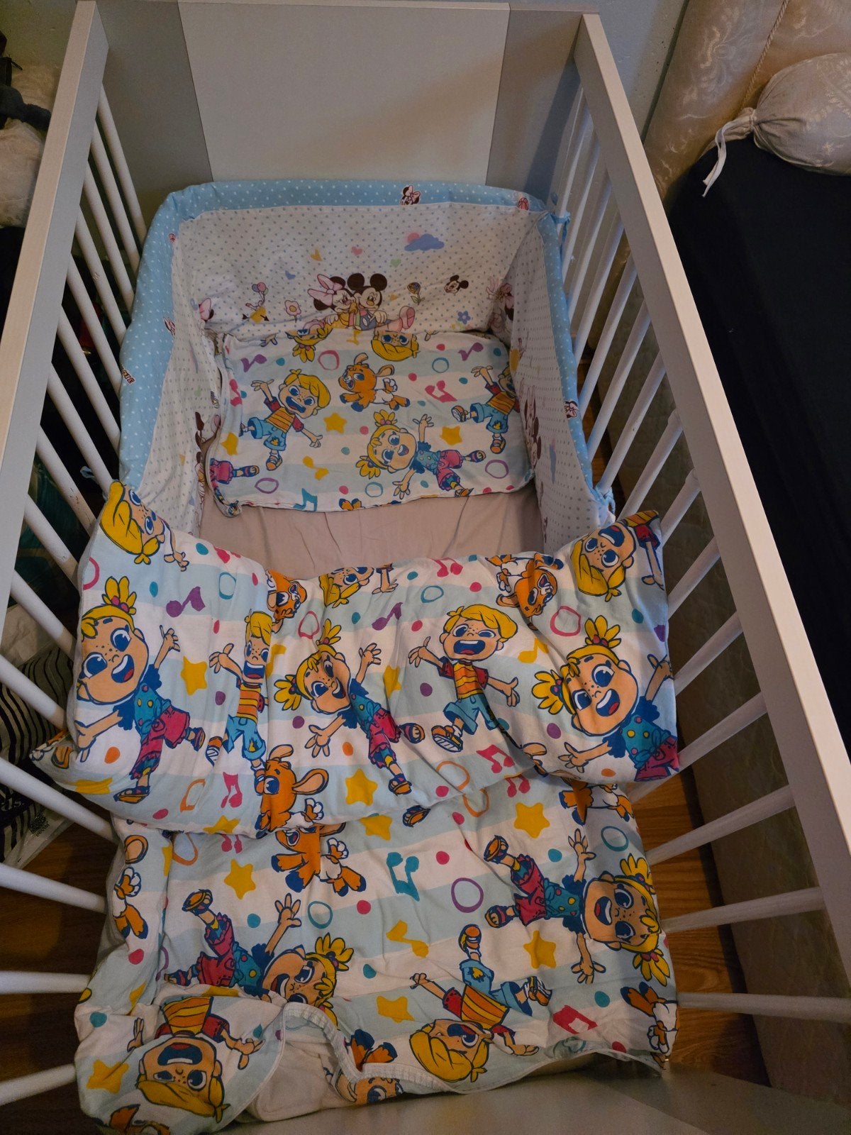 Ledikant met matras en dekbed!, Ophalen, Gebruikt, Wit, 190 cm of minder