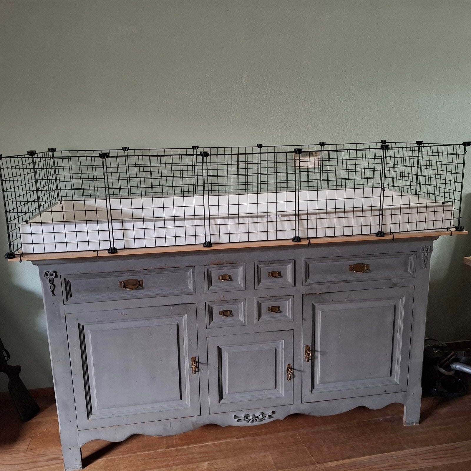 C&C cavia draadkubus kooi 5x2; 1.85 cm x 70 cm., Dieren en Toebehoren, Knaagdieren en Konijnen | Hokken en Kooien, Kooi, 110 cm of meer