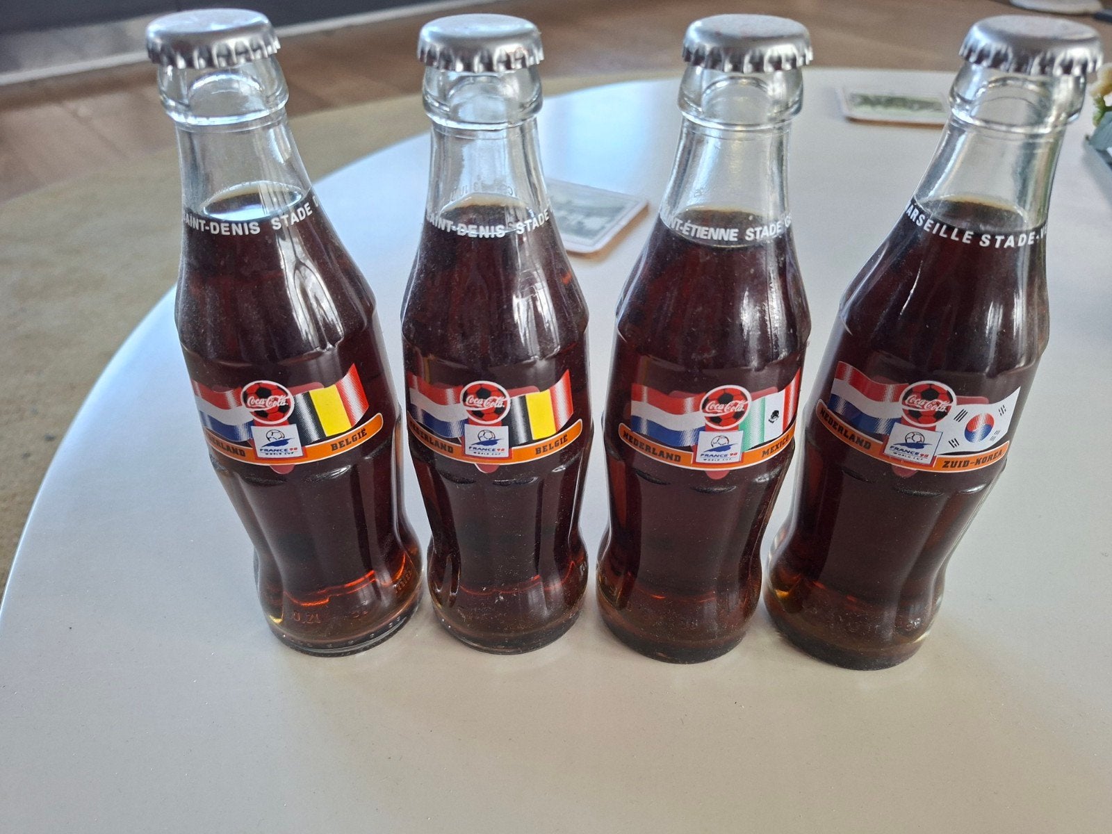 WK voetbal Coca Cola flesjes 1998, Ophalen of Verzenden
