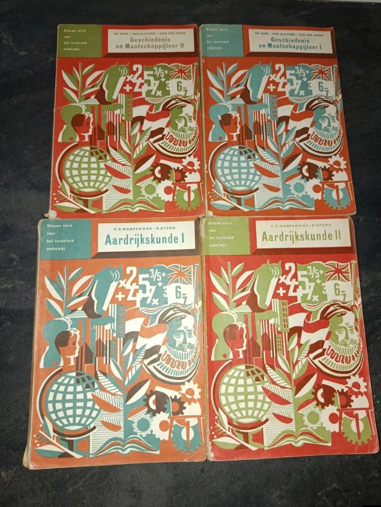Geschiedenis & Aardrijkskunde Boeken (Set van 4), Boeken, Schoolboeken, Ophalen of Verzenden, Gelezen, Overige niveaus, Geschiedenis